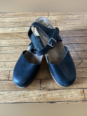 Lotta from Stockholm Black Mary Jane Clogs